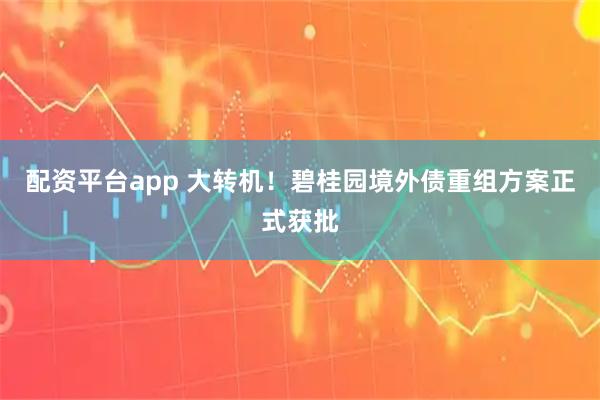 配资平台app 大转机！碧桂园境外债重组方案正式获批